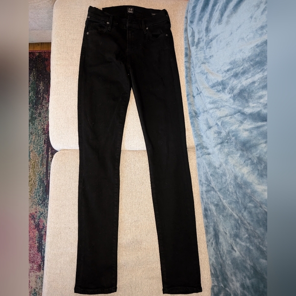 CITIZENS OF HUMANITY Avedon Slick Skinny Leg Black Jeans. Size 26.😎 - Picture 3 of 12